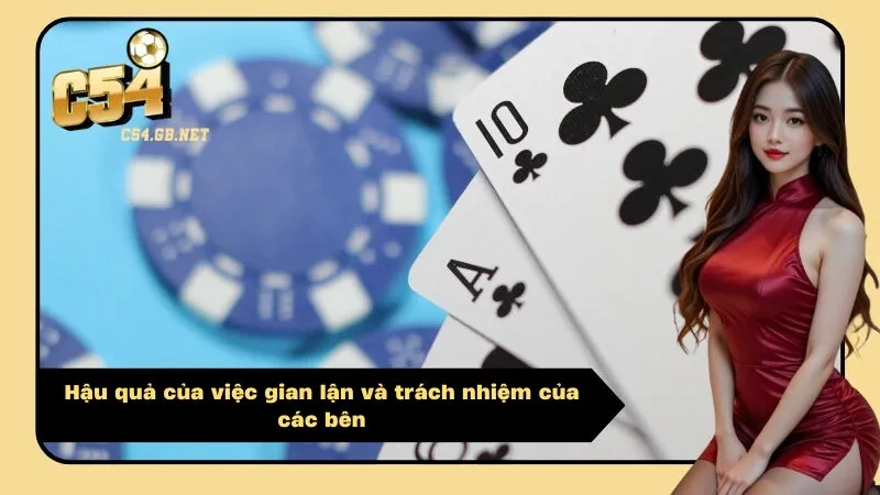 Hậu quả của việc gian lận và trách nhiệm của các bên